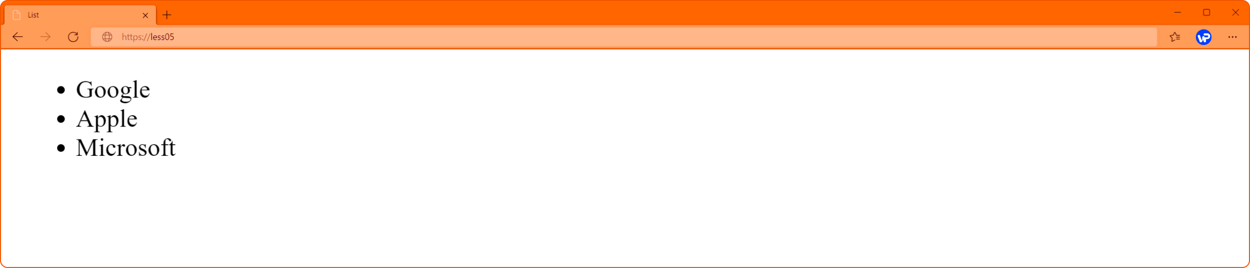 маркірований список