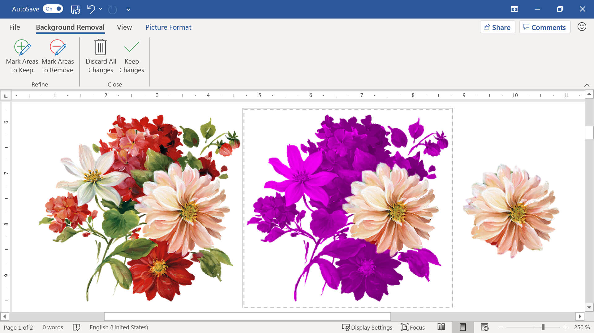 Видалення окремих частин з зображення