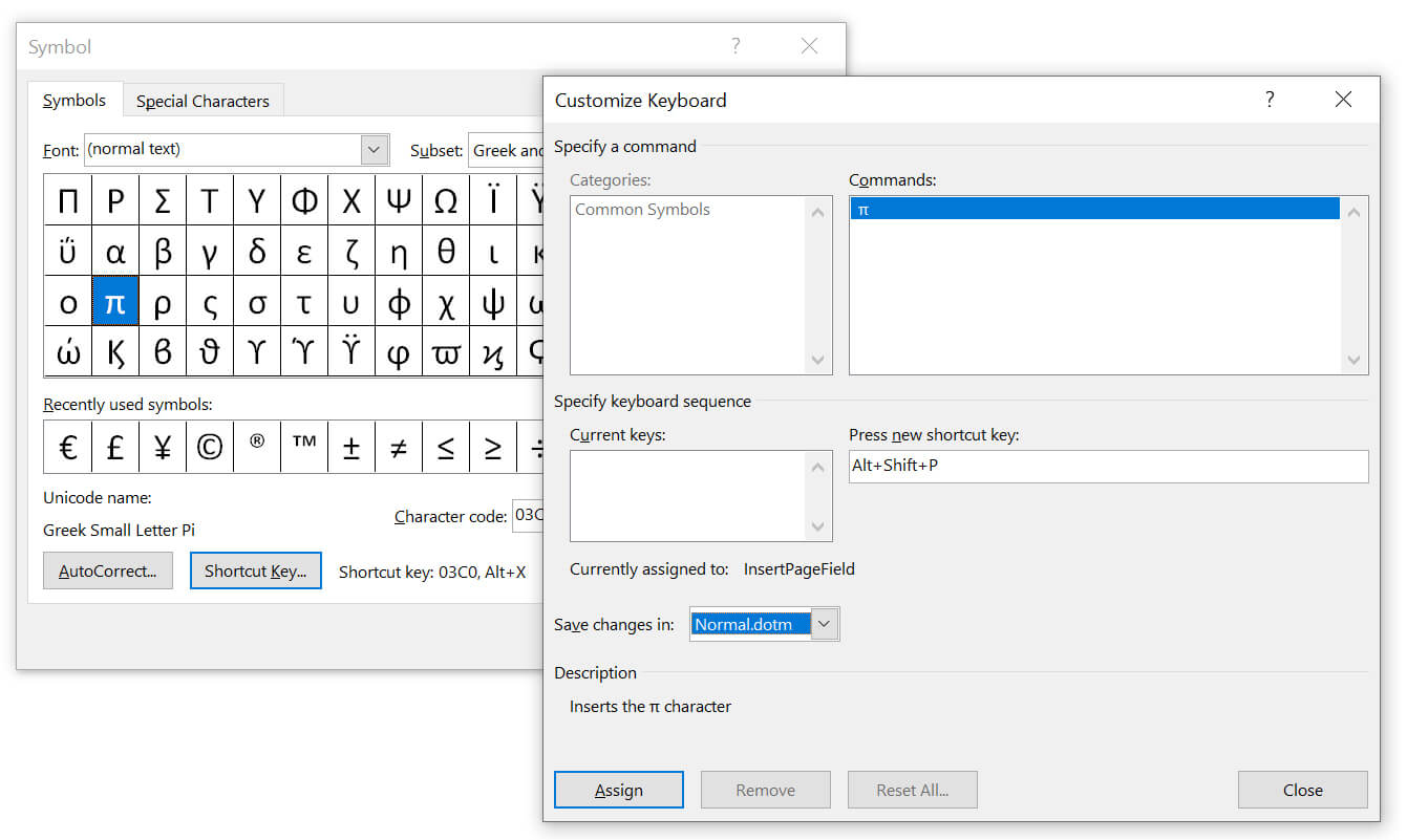 С сполучення клавіш для введення символів